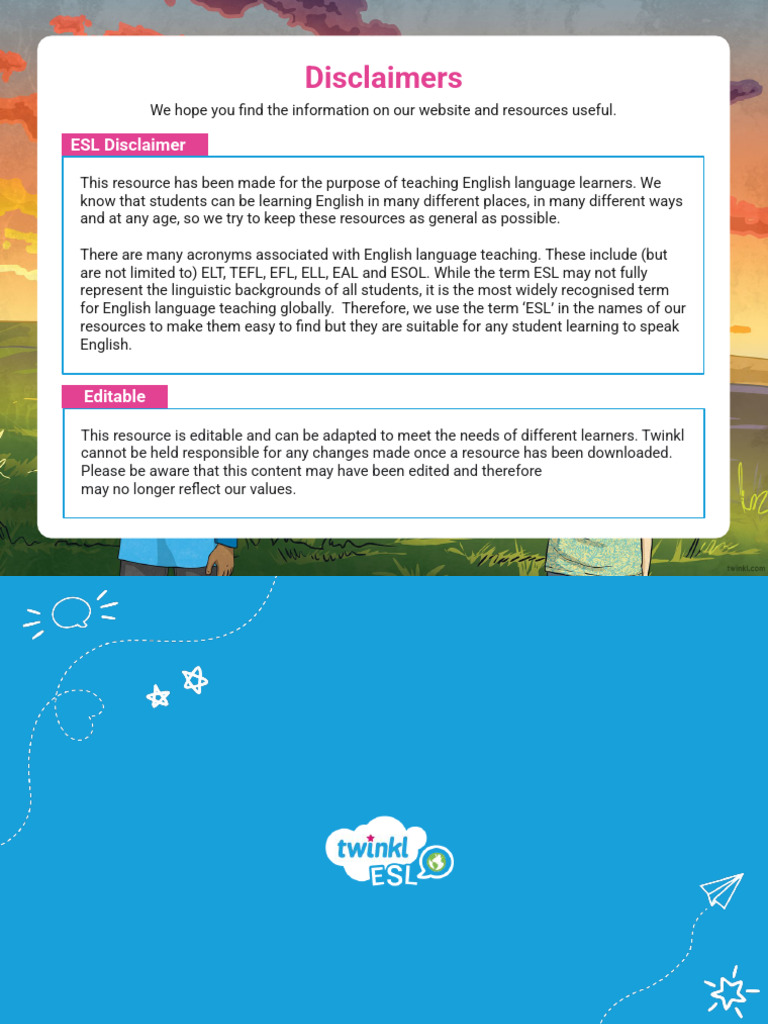 ESL Teaching Resources and Passive Voice Guide | PDF | English As A ...