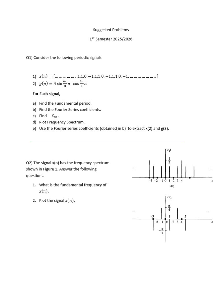 Suggested Problems | PDF