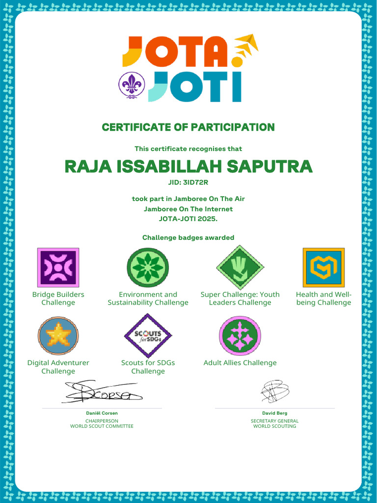 Jota Joti Certificate | PDF