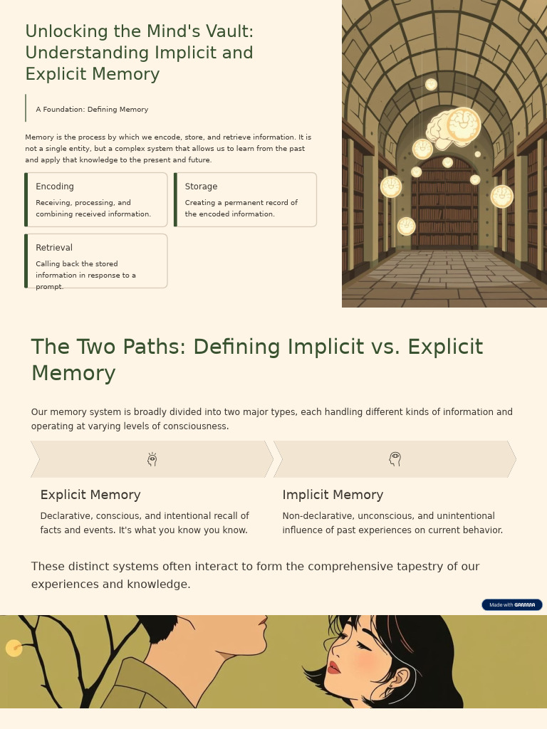 Unlocking The Minds Vault Understanding Implicit and Explicit Memory ...