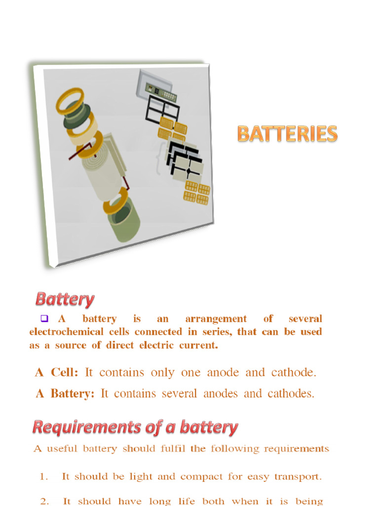 Types of Storage Batteries Explained | PDF