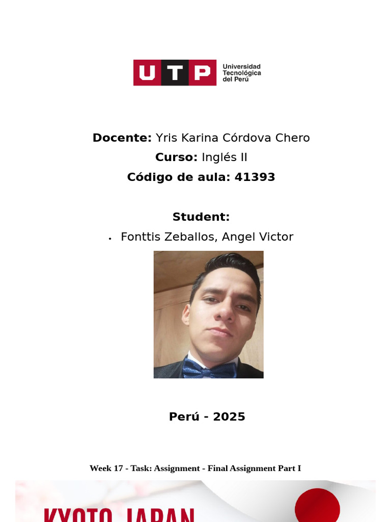 Tarea Final Inglés II - Semana 17 | PDF