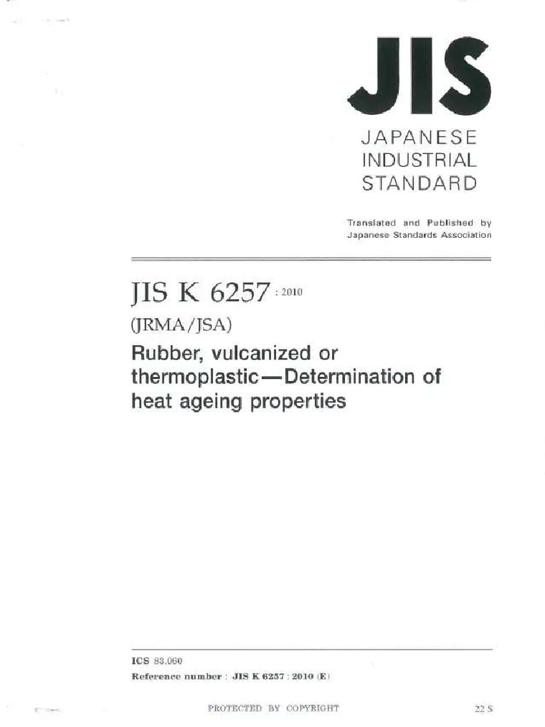 Jis K 6257 | PDF