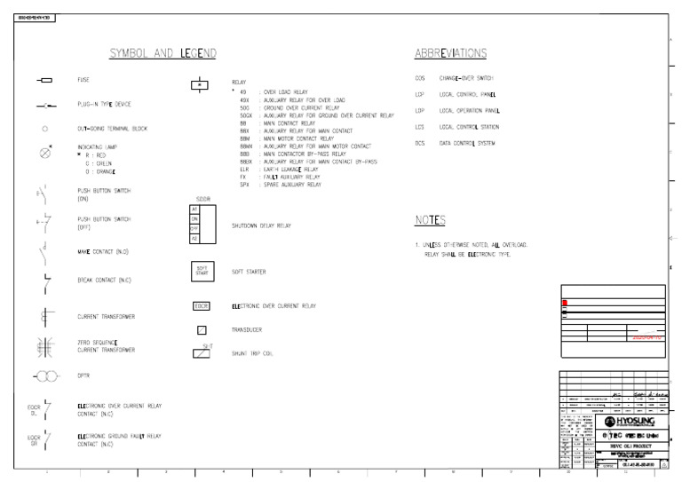 Ol1-A3-El-sd-0100 - Rev.0 Electrical Schematic Diagram Symbol and ...