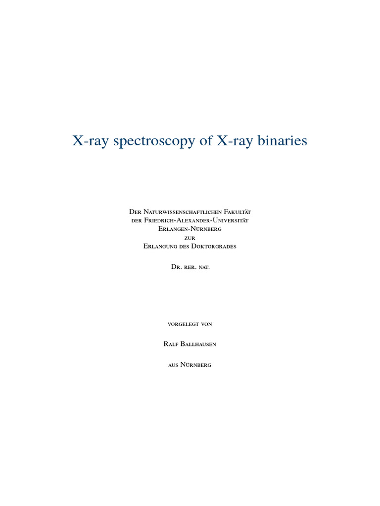 Dokumen - Pub - X Ray Spectroscopy of X Ray Binaries | PDF | Stars ...