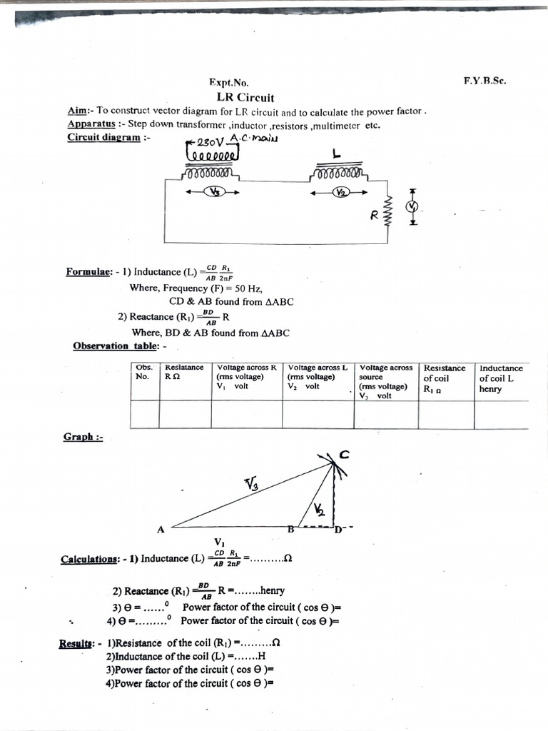 LR Circuit | PDF