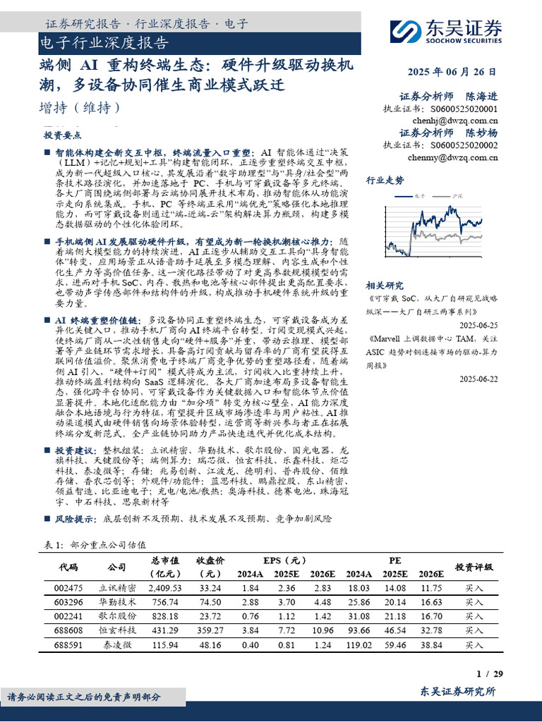 (Table - Summary) : EPS PE 2024A 2025E 2026E 2024A 2025E 2026E | PDF