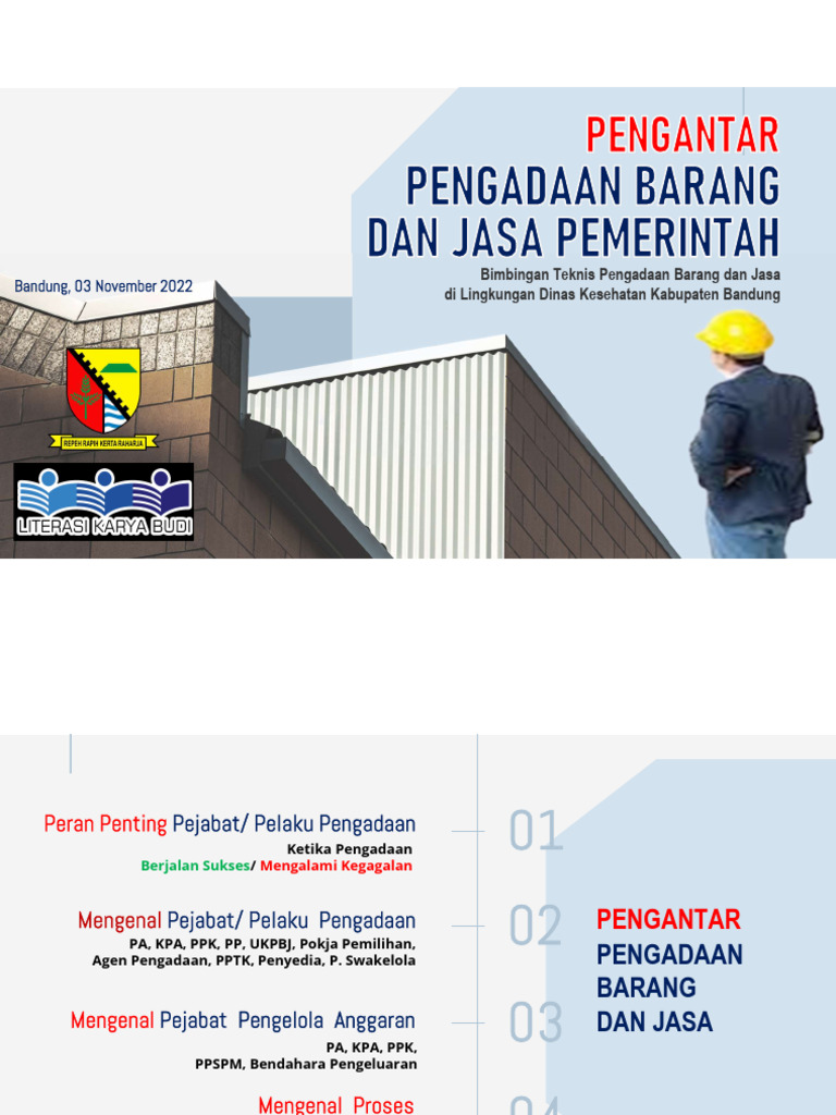 Panduan Pengadaan Barang dan Jasa | PDF