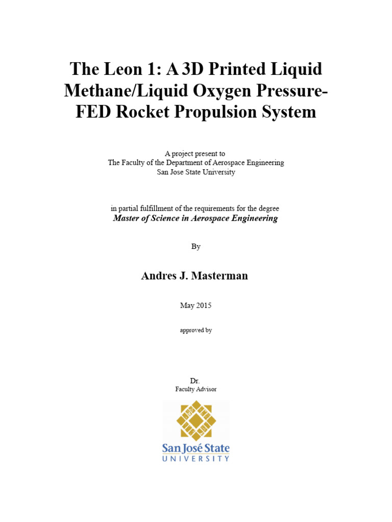Andrew - Masterman S15 | PDF | Rocket Propellant | Rocket