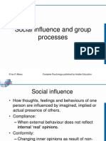 CH 25 Social Influence and Group Processes