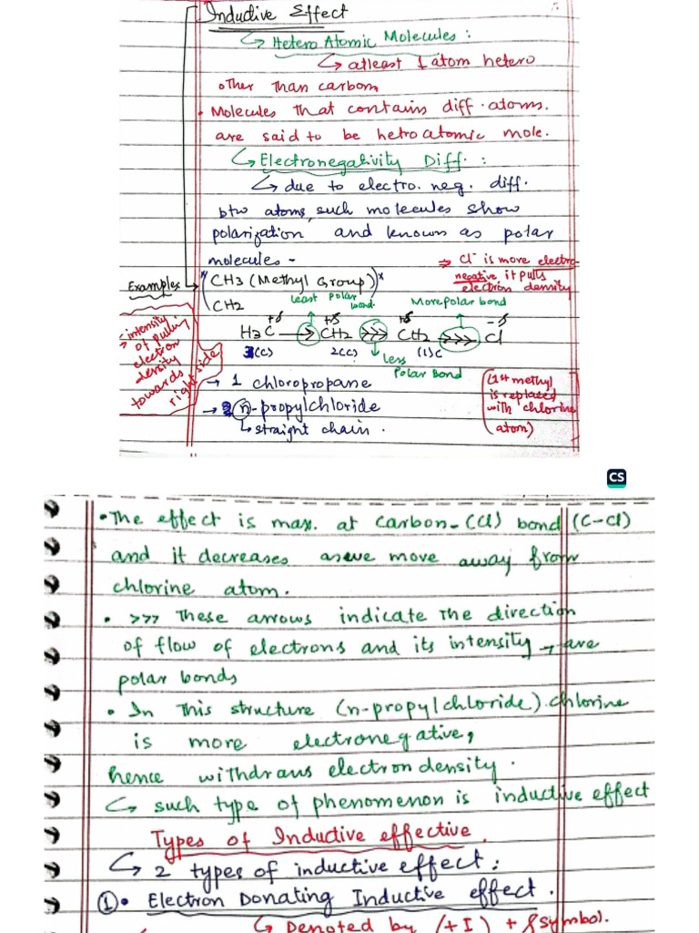 Inductive Effect Practice | PDF