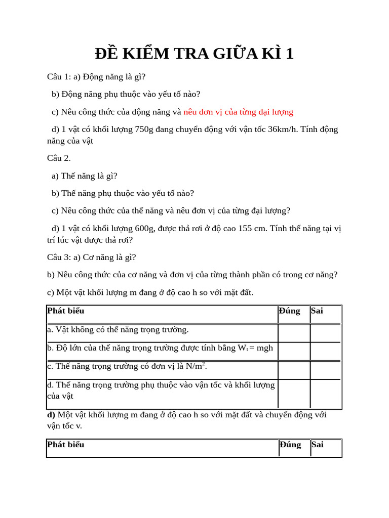 KT GK 1 KHTN 9 | PDF