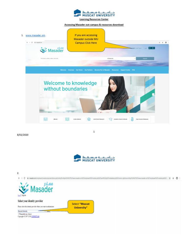 Masader (Access Resources Download) | PDF