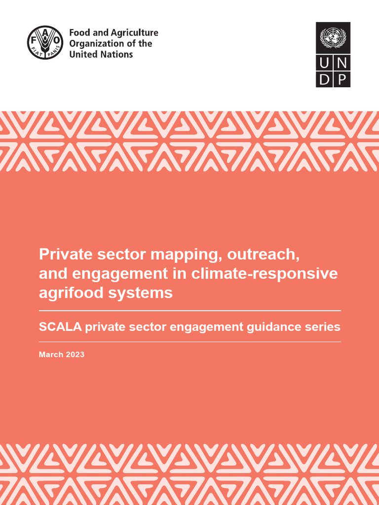Private Sector Mapping Outreach and Engagement in Climate-Responsive ...