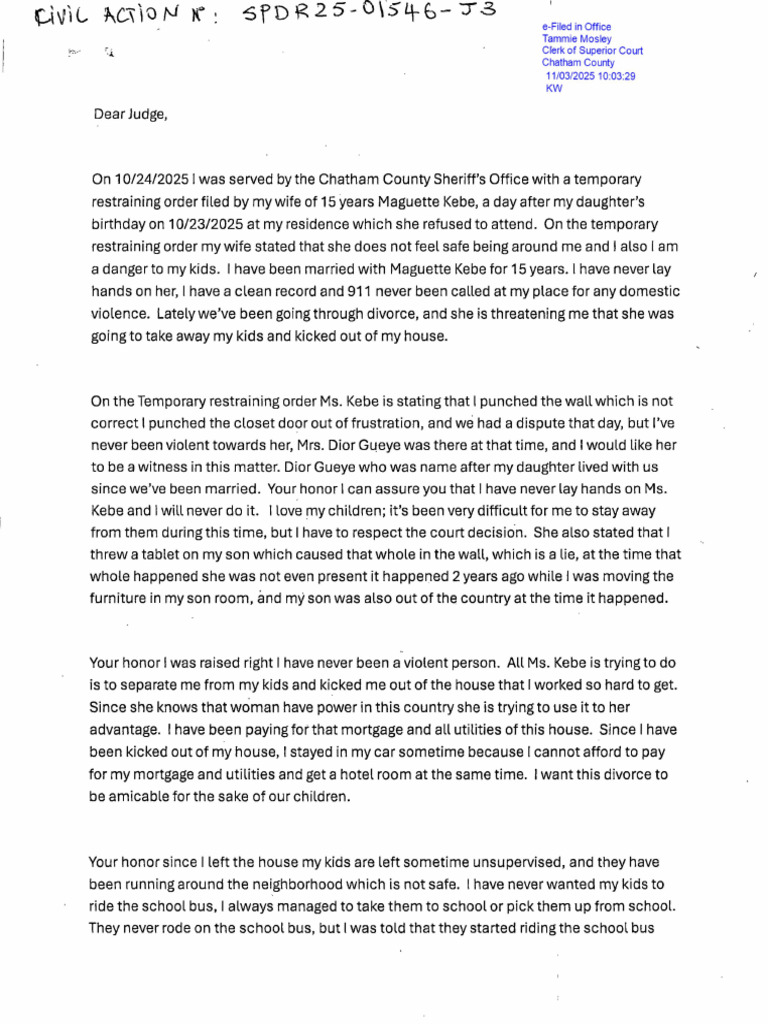Response to Temporary Restraining Order | PDF