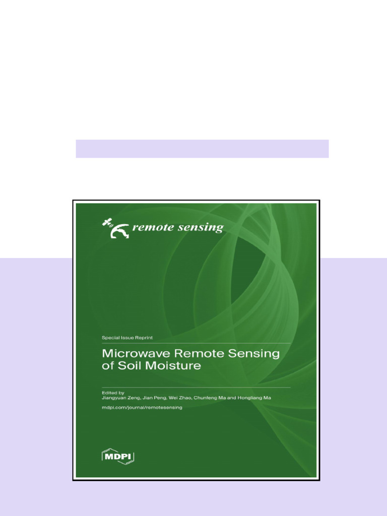 (Ebook) Microwave Remote Sensing of Soil Moisture Reprint1.pdf by MDPI ...