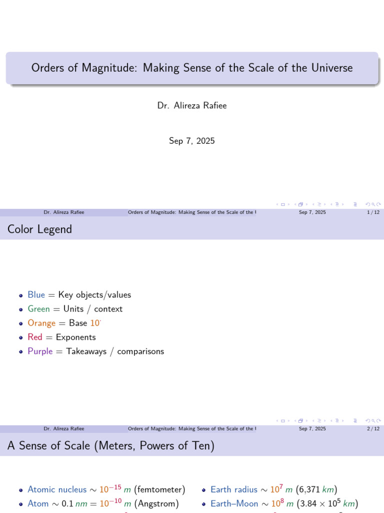 Understanding Cosmic Scales and Distances | PDF | Natural Sciences ...