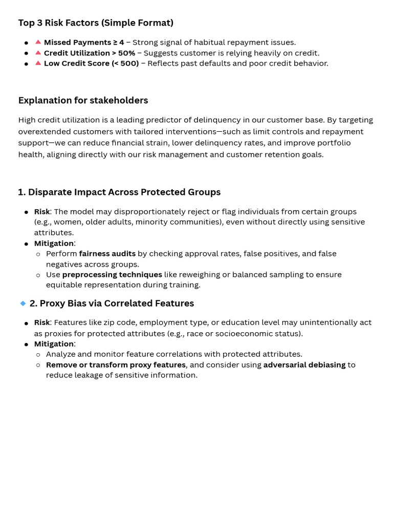 Top 3 Credit Risk Factors Explained | PDF