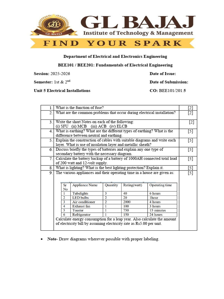 Electrical Engineering Fundamentals Guide | PDF