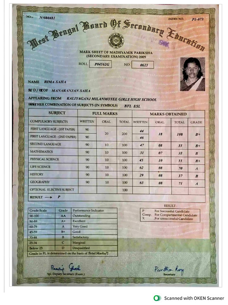 Mark Sheet | PDF