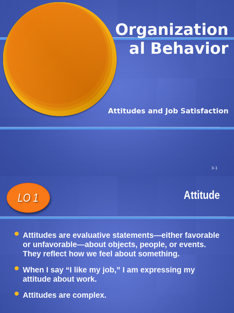 Understanding Job Attitudes and Satisfaction | PDF | Attitude ...
