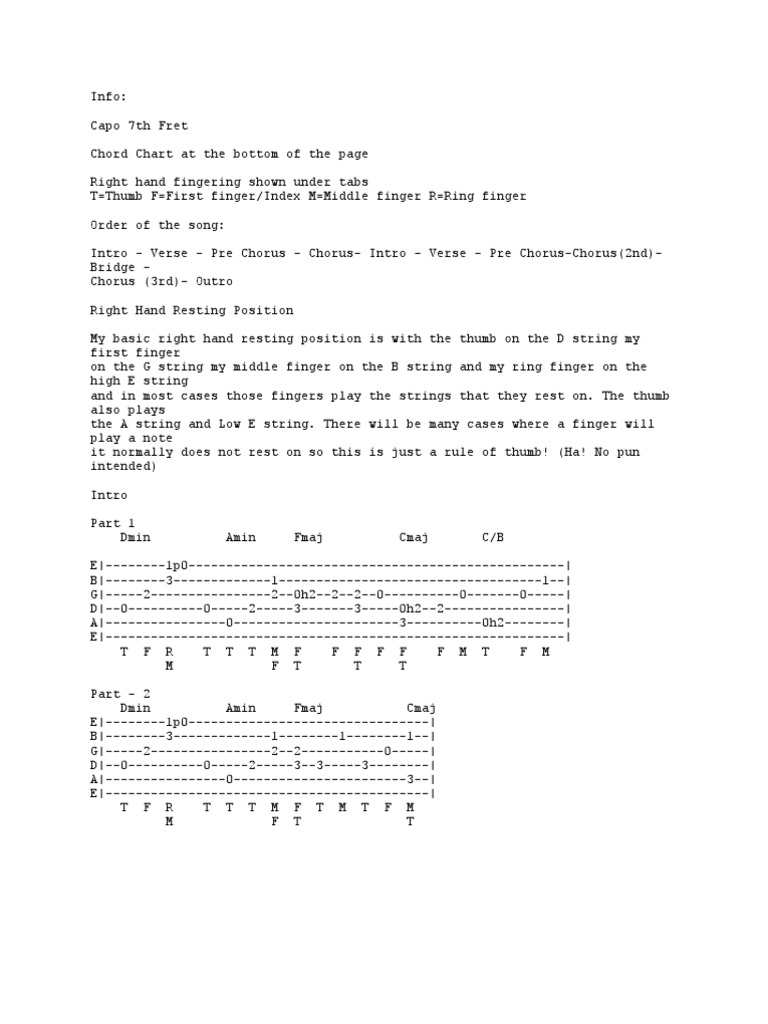Safe and Sound Guitar Tab Song Structure Guitar Family Instruments