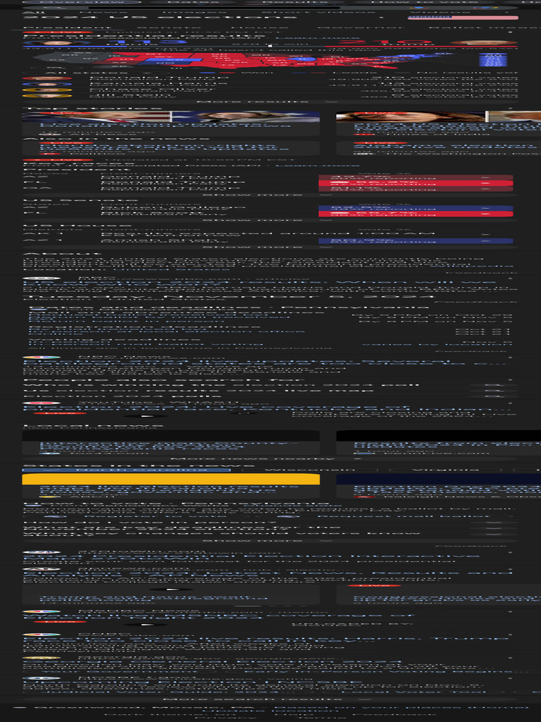 2024 US Election Live Results Update | PDF | Elections | Political Events