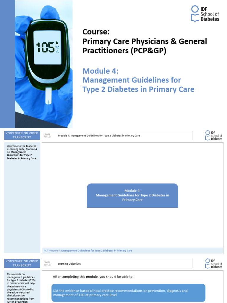 Type 2 Diabetes Management Guidelines for PCPs | PDF | Glycated ...