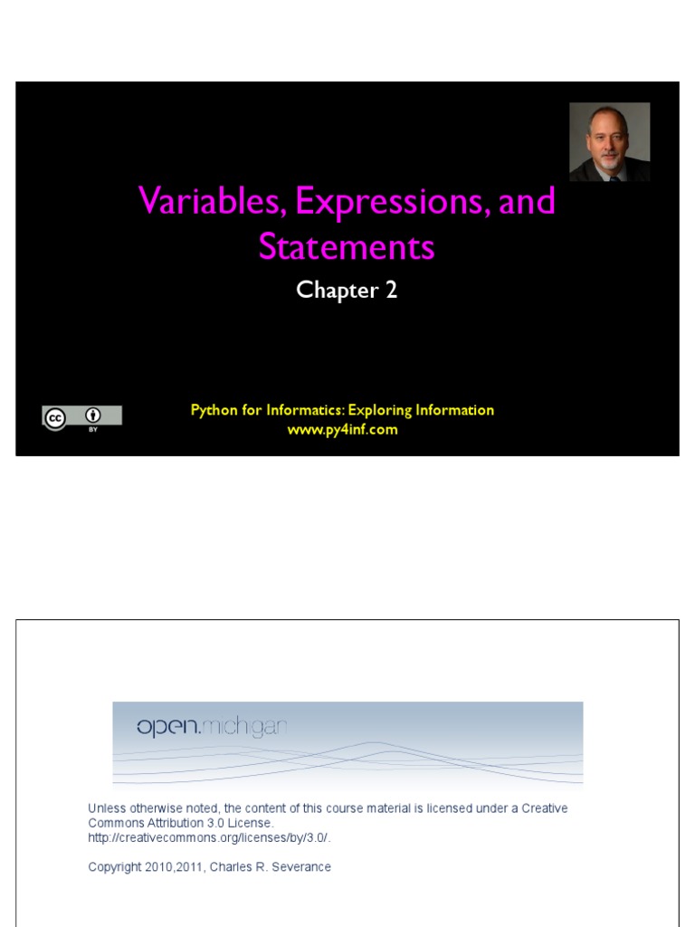 Variables, Expressions, and Statements: Python For Informatics ...