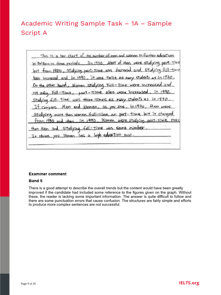 IELTS Academic Writing Sample Scripts | PDF | Vocabulary | Word
