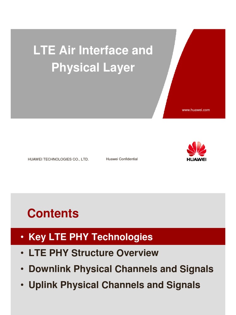 LTE Physical Layer Overview and Technologies | PDF | Orthogonal ...