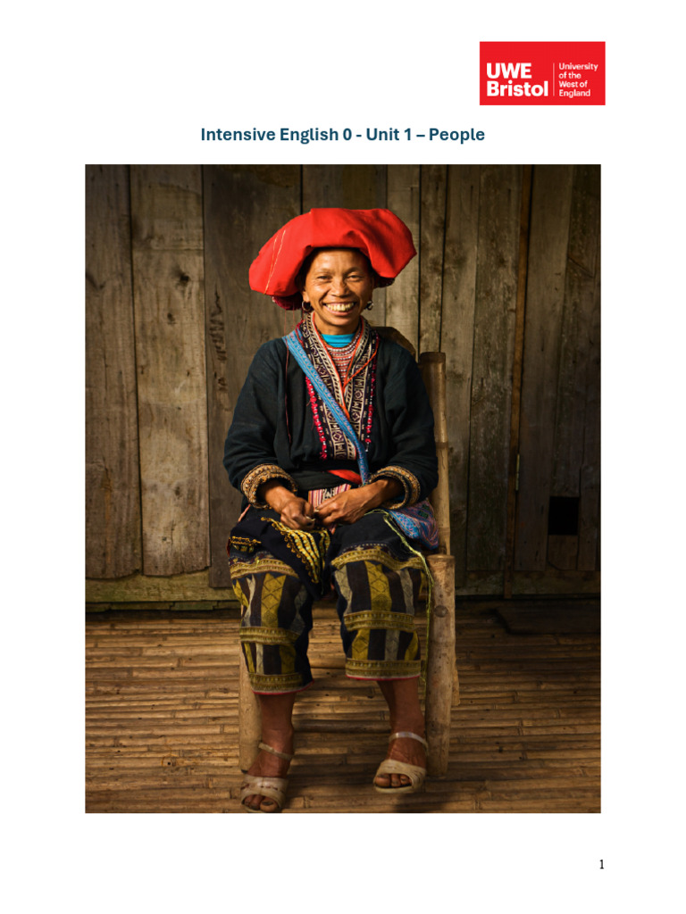 IE0 Self-Study Workbook Unit 1 - People | PDF