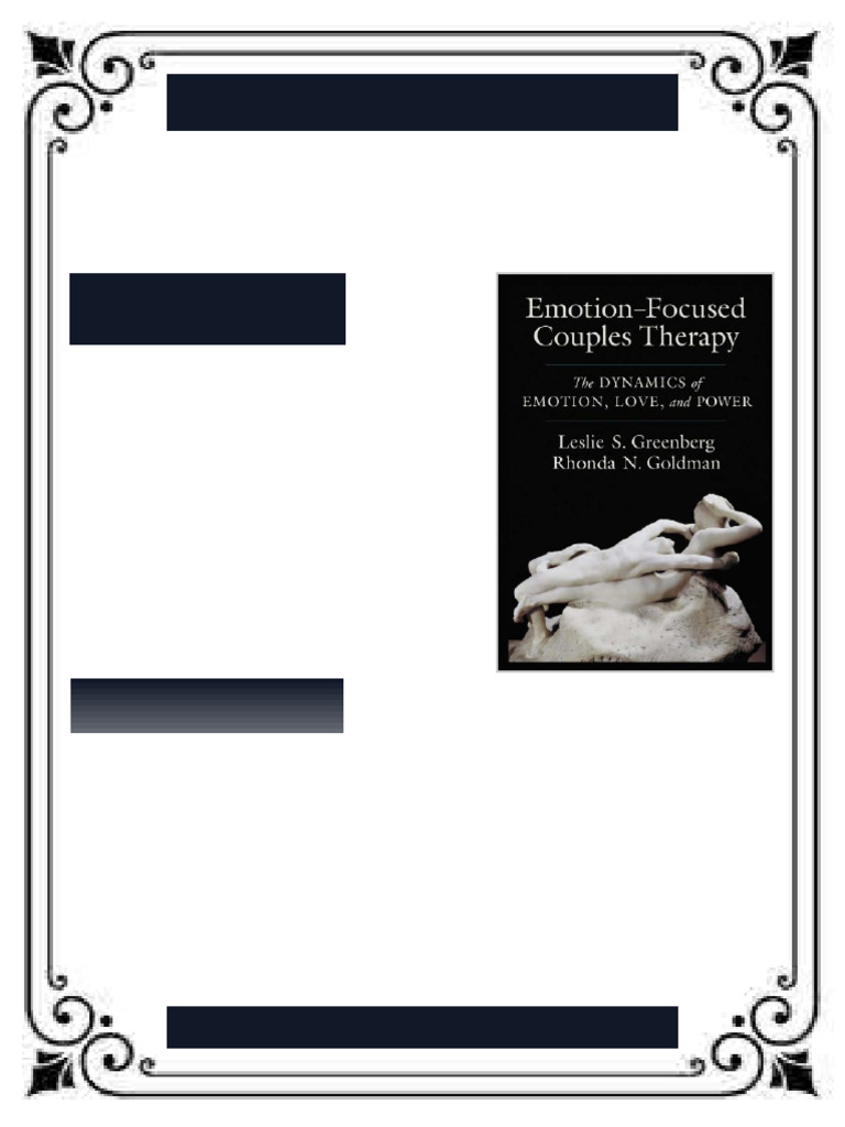 Emotion Focused Couples Therapy The Dynamics of Emotion Love and Power ...