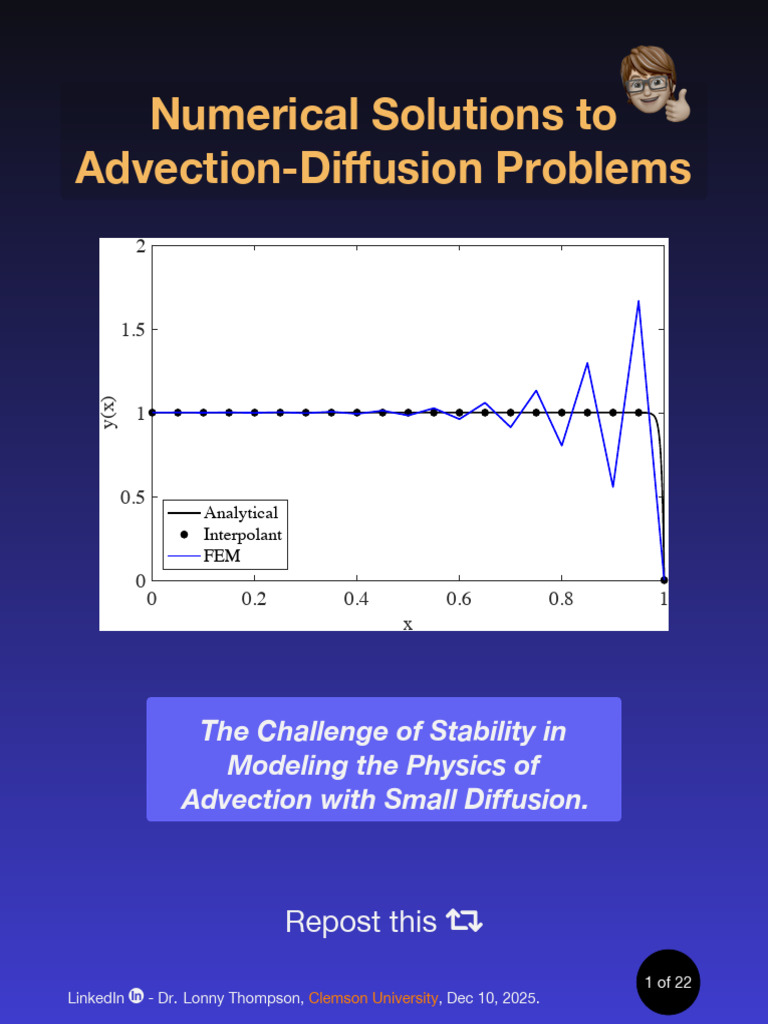 Advection-Diffusion Stability Solutions | PDF | Differential Equations ...
