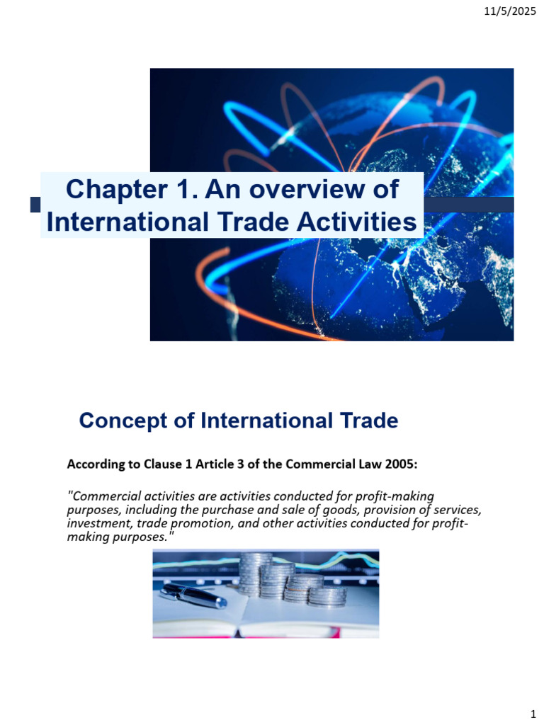 Overview of International Trade Concepts | PDF | Trade | Exports