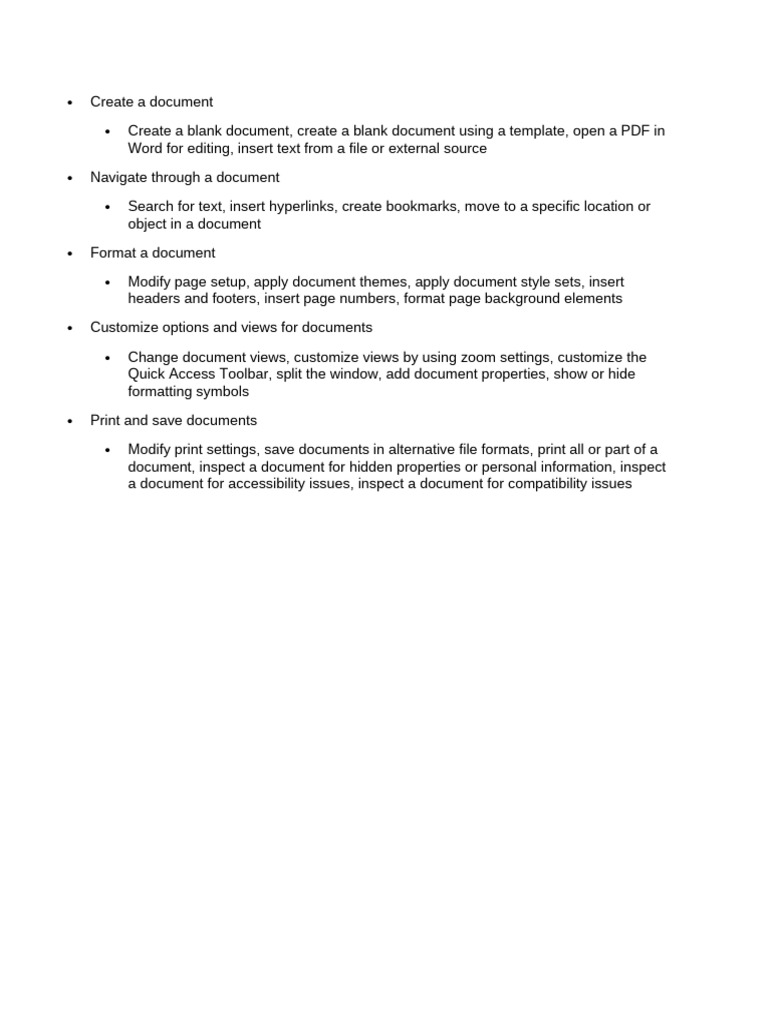 Document Creation and Formatting Guide | PDF