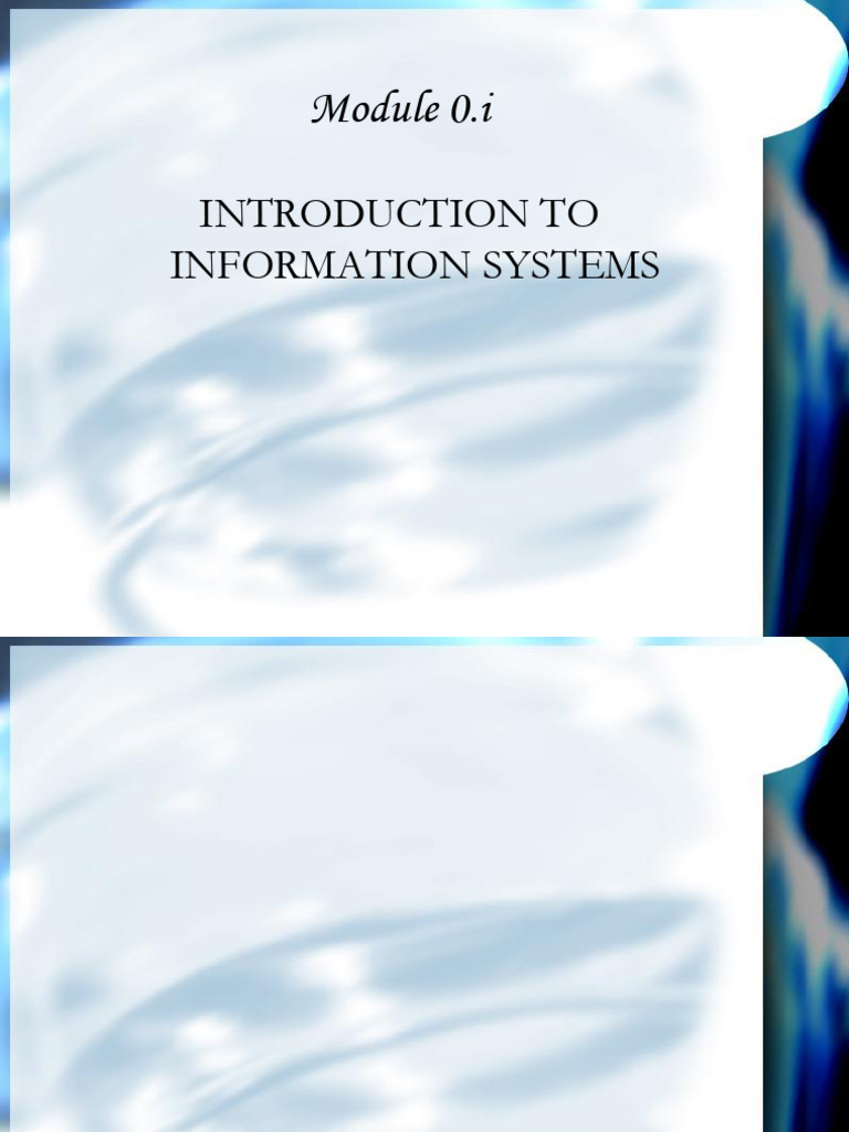 Introduction to Information Systems | PDF | System | Data Processing