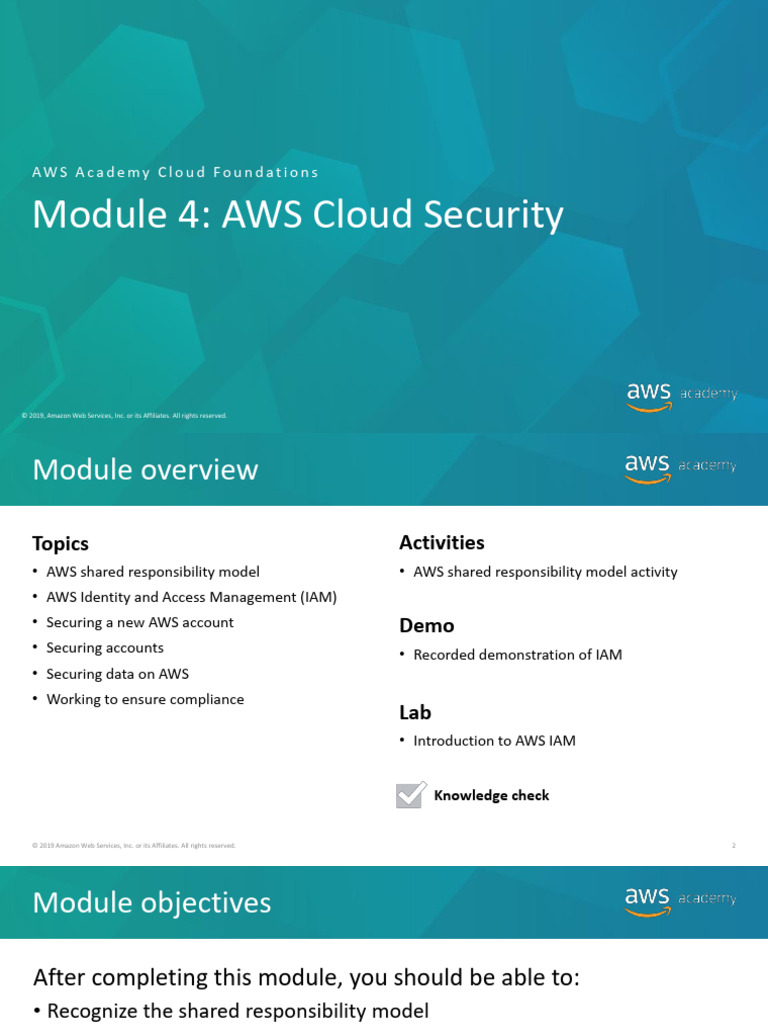 AWS Cloud Security: IAM & Responsibilities | PDF | Amazon Web Services ...