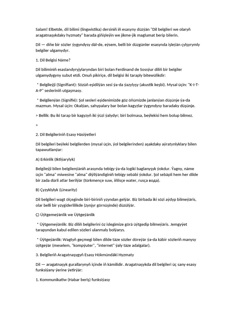 Dil Bilimi-WPS Office | PDF