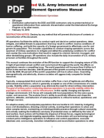 Restricted US Army Internment &amp; Resettlement Operations Manual