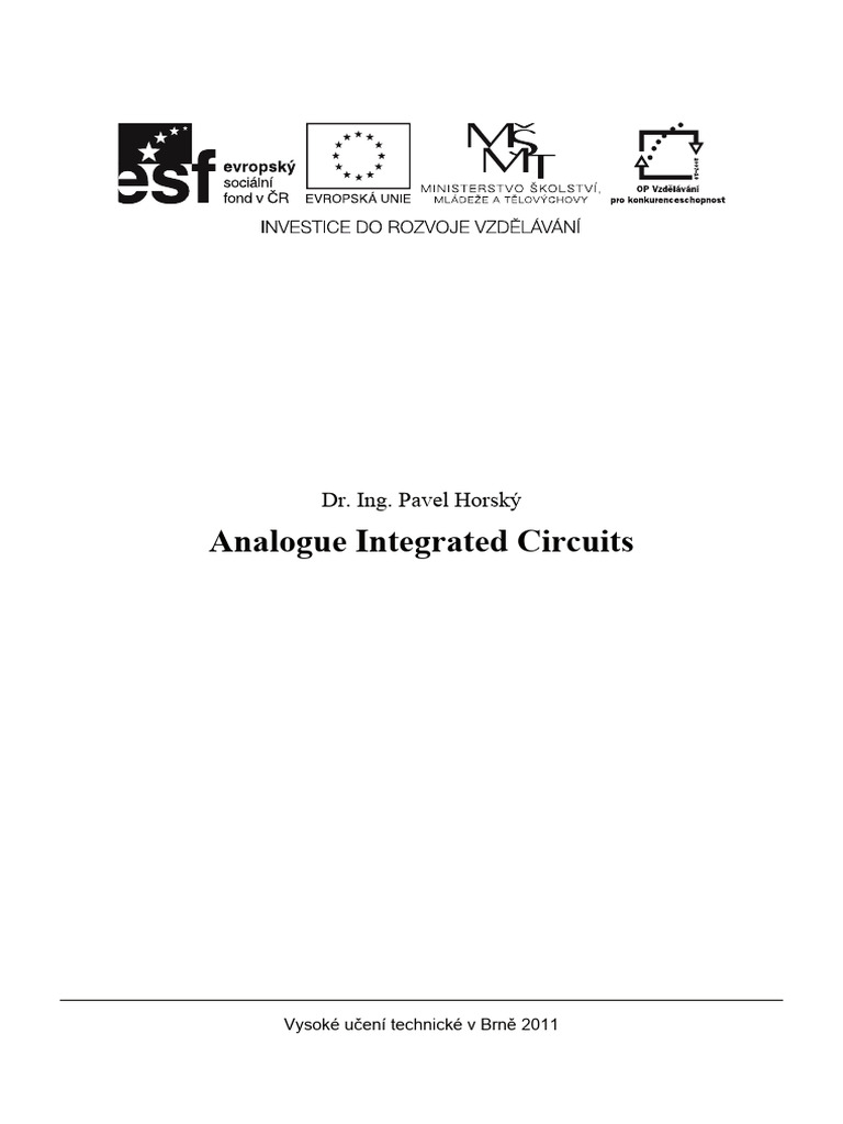 Analogue Integrated Circuits Guide | PDF | Bipolar Junction Transistor ...