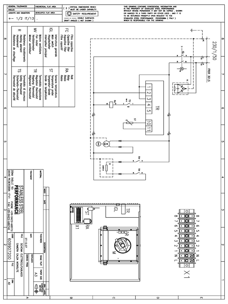 Electrolux Hot Cupboard Wiring Diagram PDF