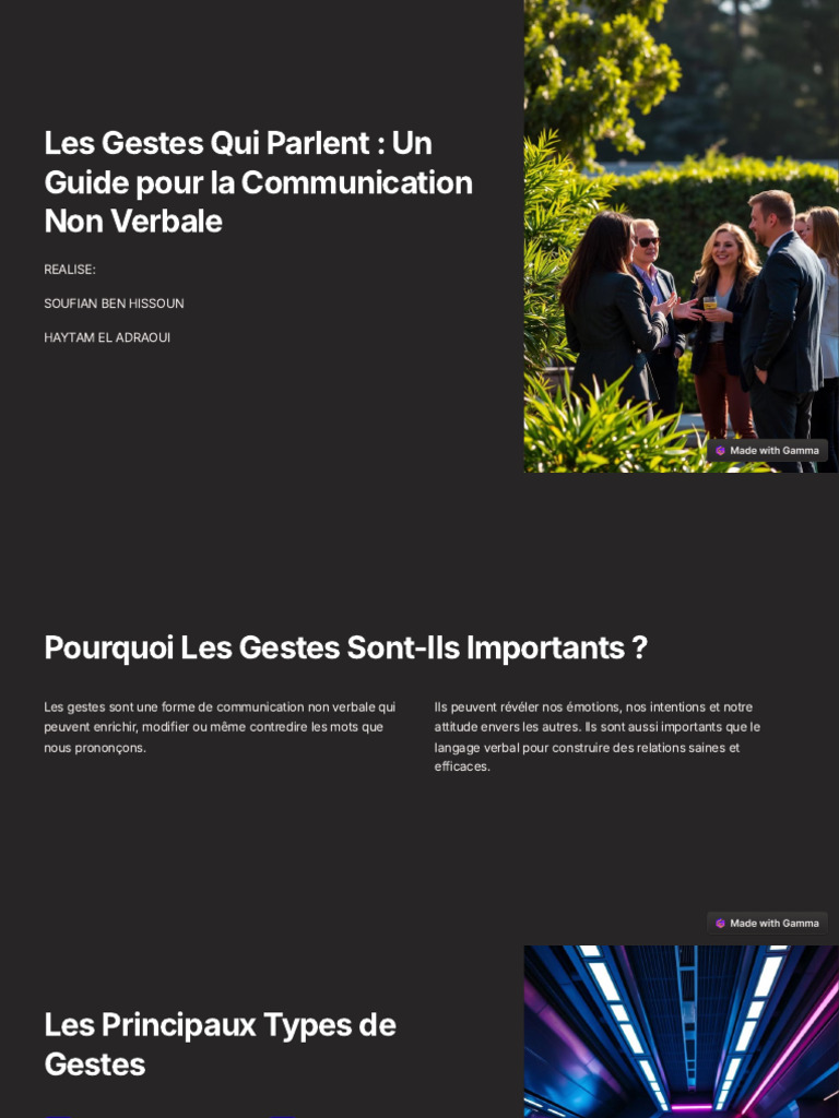 Guide de la Communication Non Verbale | PDF | Communication non verbale ...
