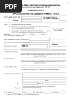 Application Form MBA