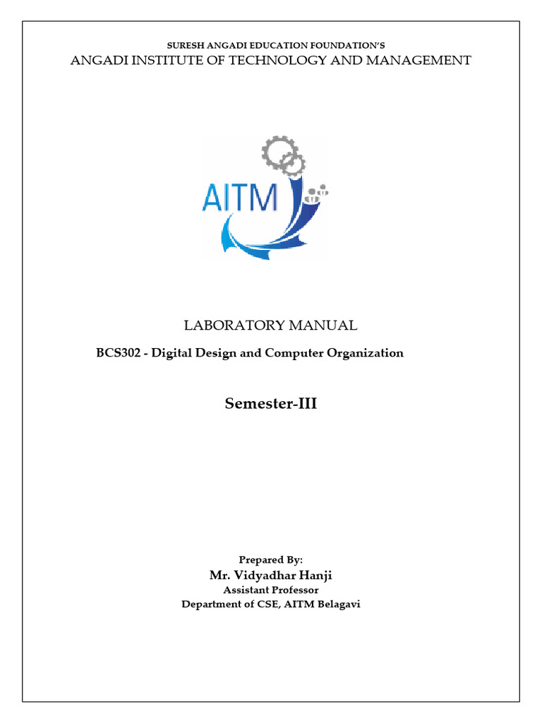 BCS302 Digital Design Lab Manual | PDF | Hardware Description Language ...