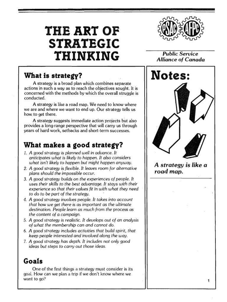 The Art of Strategic Thinking 1 | PDF | Cognitive Science | Cognition