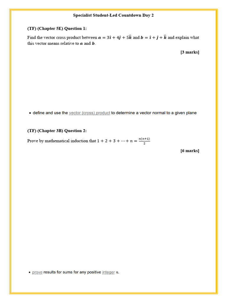 Spec Mocks Countdown Day 2 Questions | PDF