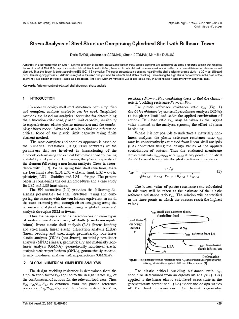 Stress Analysis of Steel Structure Compr | PDF | Buckling | Stress ...