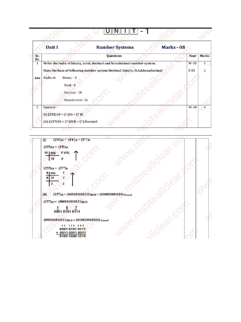 Dte 1st Unit | PDF