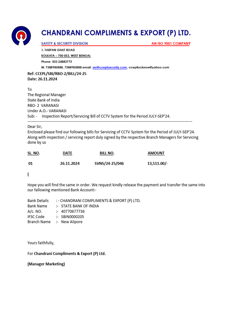 Covering Letter Rbo-2 Vns 26.11.2024 | PDF | Banks | Banking